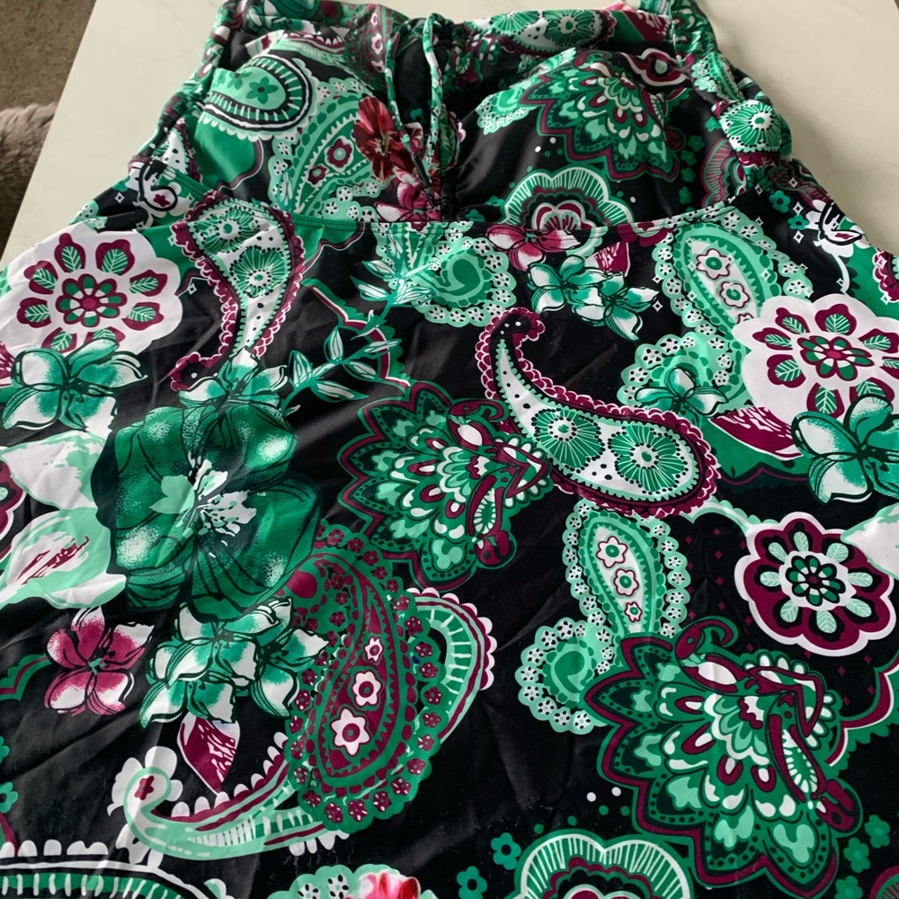Floral Paisley swim cover up
